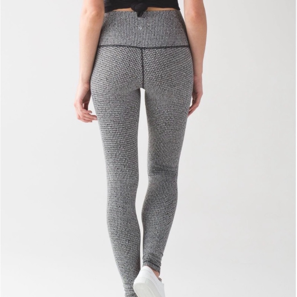 Lululemon Wunder Under Herringbone Leggings size 6 tall